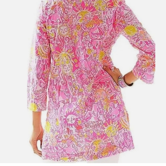 Lilly Pulitzer Marco Island Tunic Pink Pout More Kings In the Keys Small - Picture 3 of 16